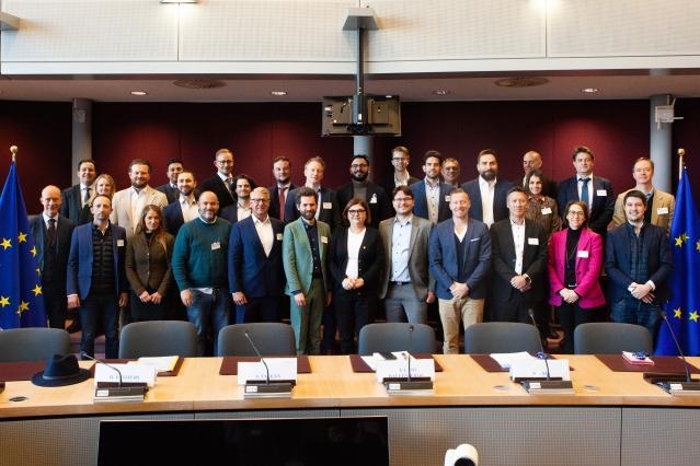 group photo with Adina Vālean during the EU Future Mobility Task Force